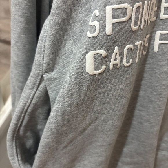 SPONGEBOB SQUAREPANTS CACTUS PLANT FLEA MARKET SWEAT HOODIE ADULT XL - Picture 4 of 7